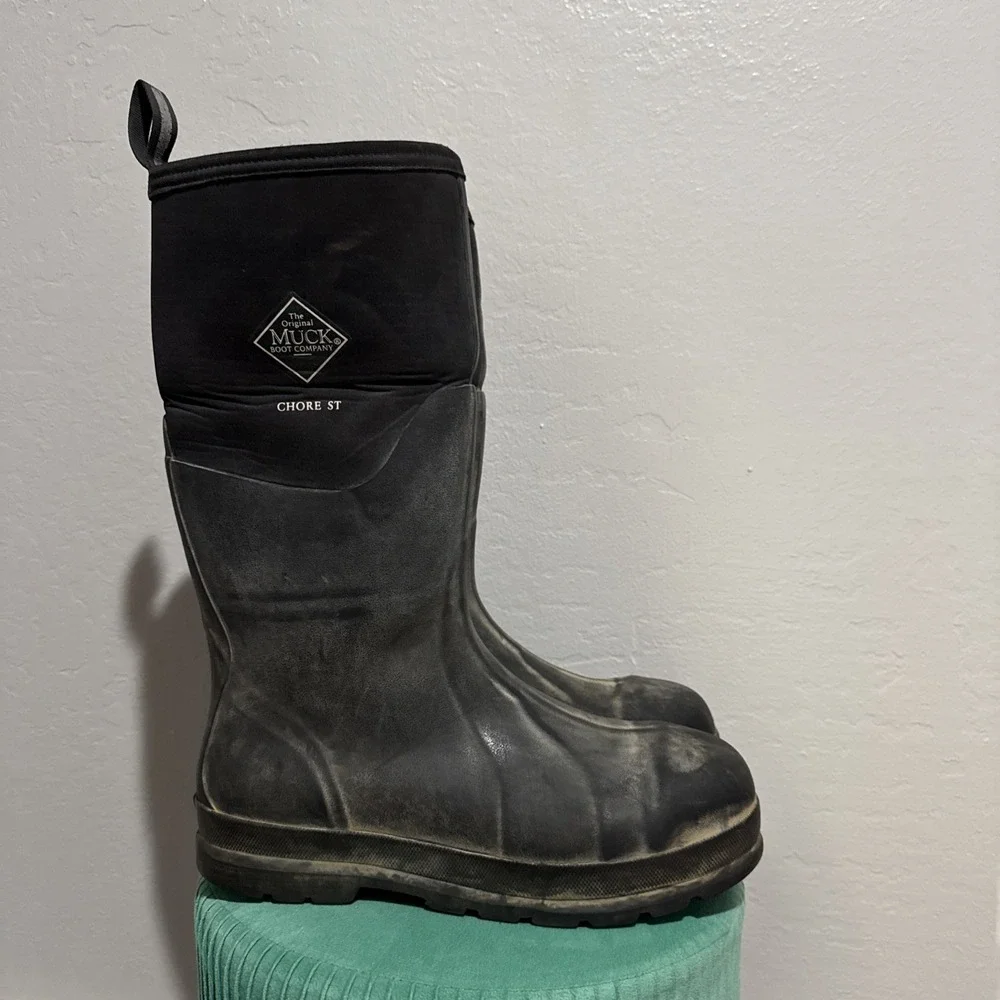 Muck Boot Company Chore Classic Met Guard Steel Toe Black Boots Mens 11